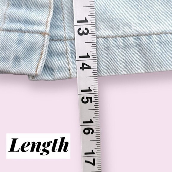 Forever 21 Denim Mini Skirt Light Wash Blue Button Front Y2K Womens Size Large - Picture 7 of 8